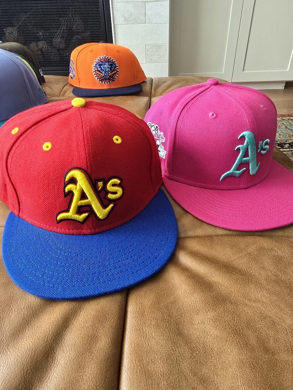Oakland Athletics New Era 5950 Size 8 Lot Of 10 Hats